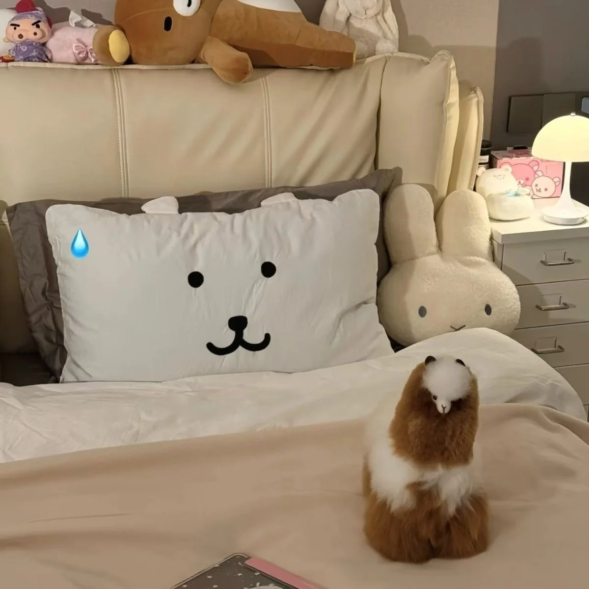 

Очаровательная наволочка с забавным медведем, мультяшная, для студенческого общежития, для одного человека, из чистого хлопка, машинная стирка