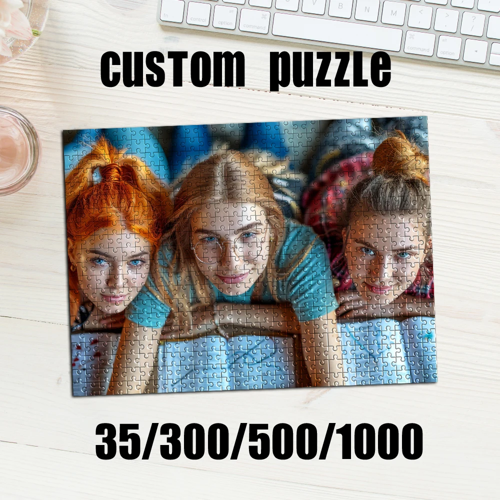 Home Decor Pt - 35/300/500/1000pcs Personalized Custom Photo Puzzle couple