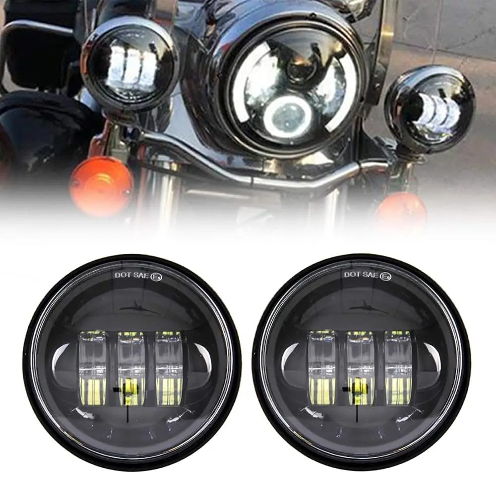 

Ailexpress Recommendation - Autokun 4.5 inch Fog Lights 4 1/2\ Led Fog Passing Light Motorcycle Auxiliary Driving Lamp Road King
