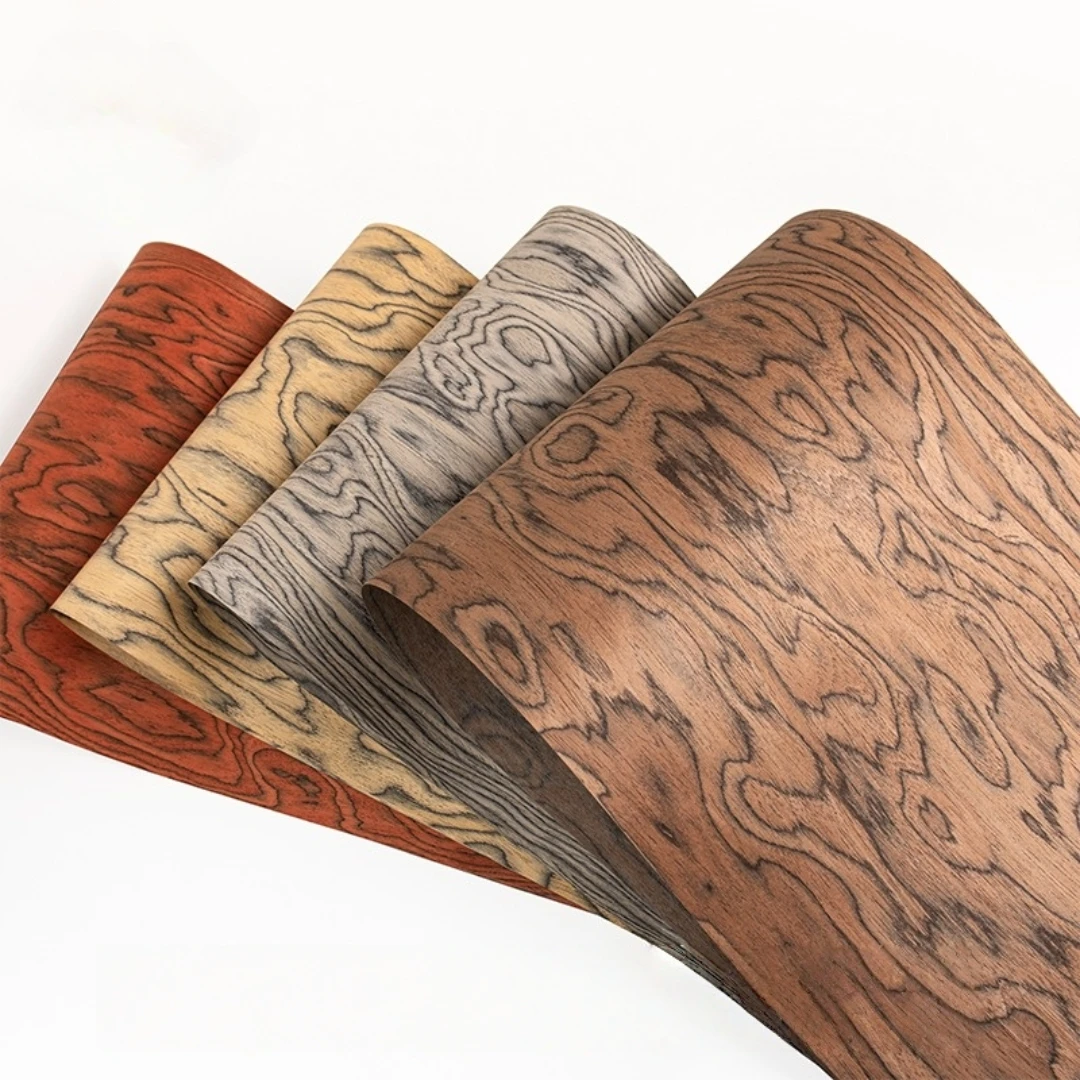 

Luxury Italian Design Engineered Burl Wood Veneers for High-End Wardrobe, Wall & Furniture Decoration