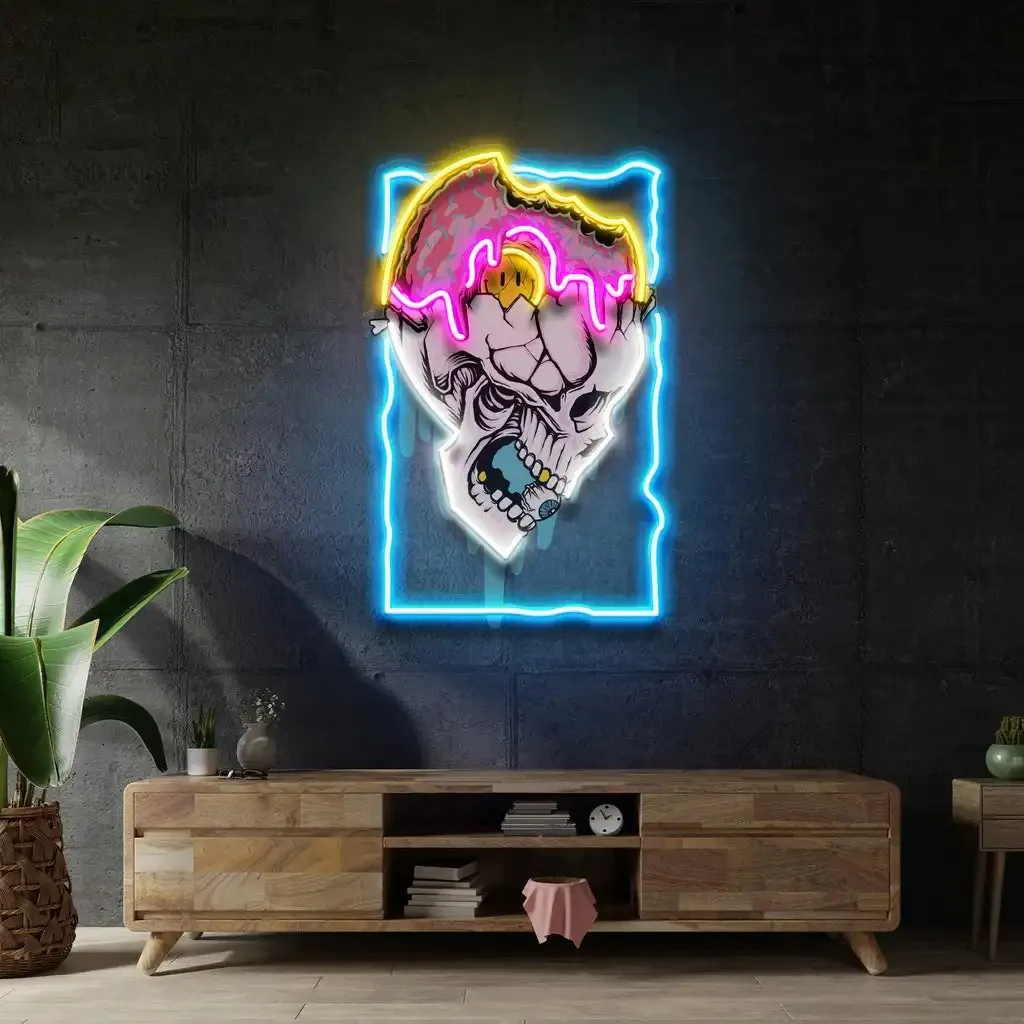 

Anime Dripping Neon Sign UV Print LED Wall Decor Home Bedroom Game Room Bar Gift