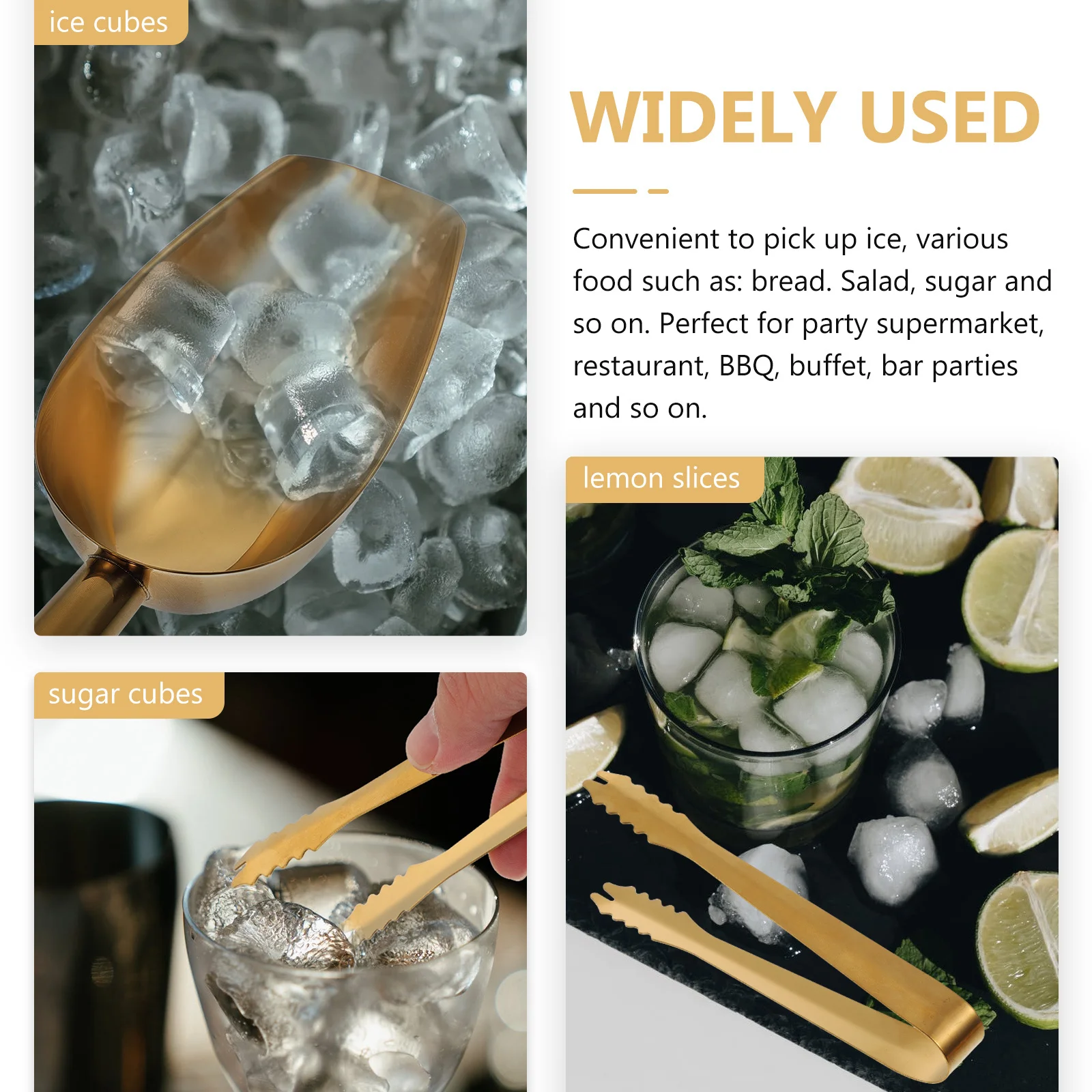 

1 комплект, лопата для льда, многофункциональная лопатка из нержавеющей стали, щипцы для кубиков льда, конфеты, орехи, кухонные принадлежности, совок для муки