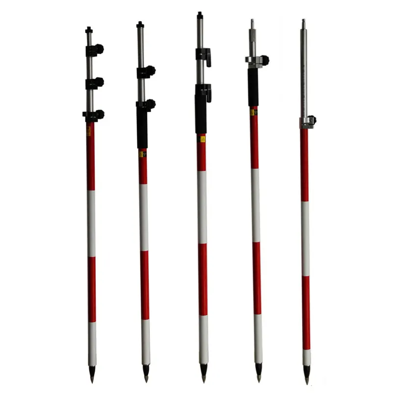 2.5m Telescopic Surveying Prism Pole With Quick Clamp Lock Measurement Accessories