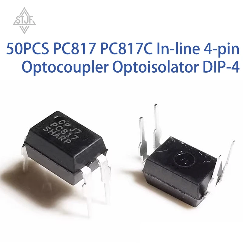 

50PCS PC817 PC817C In-line 4-pin Optocoupler Optoisolator DIP-4