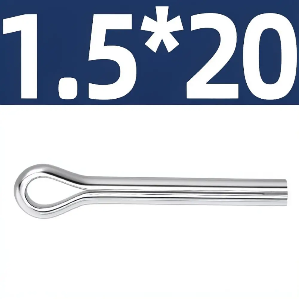 Industrial 304 Stainless Steel Cotter Pin Fasteners R Shape Hairpin Clips For Machinery Hardware Equipment Fixation Repair Kit