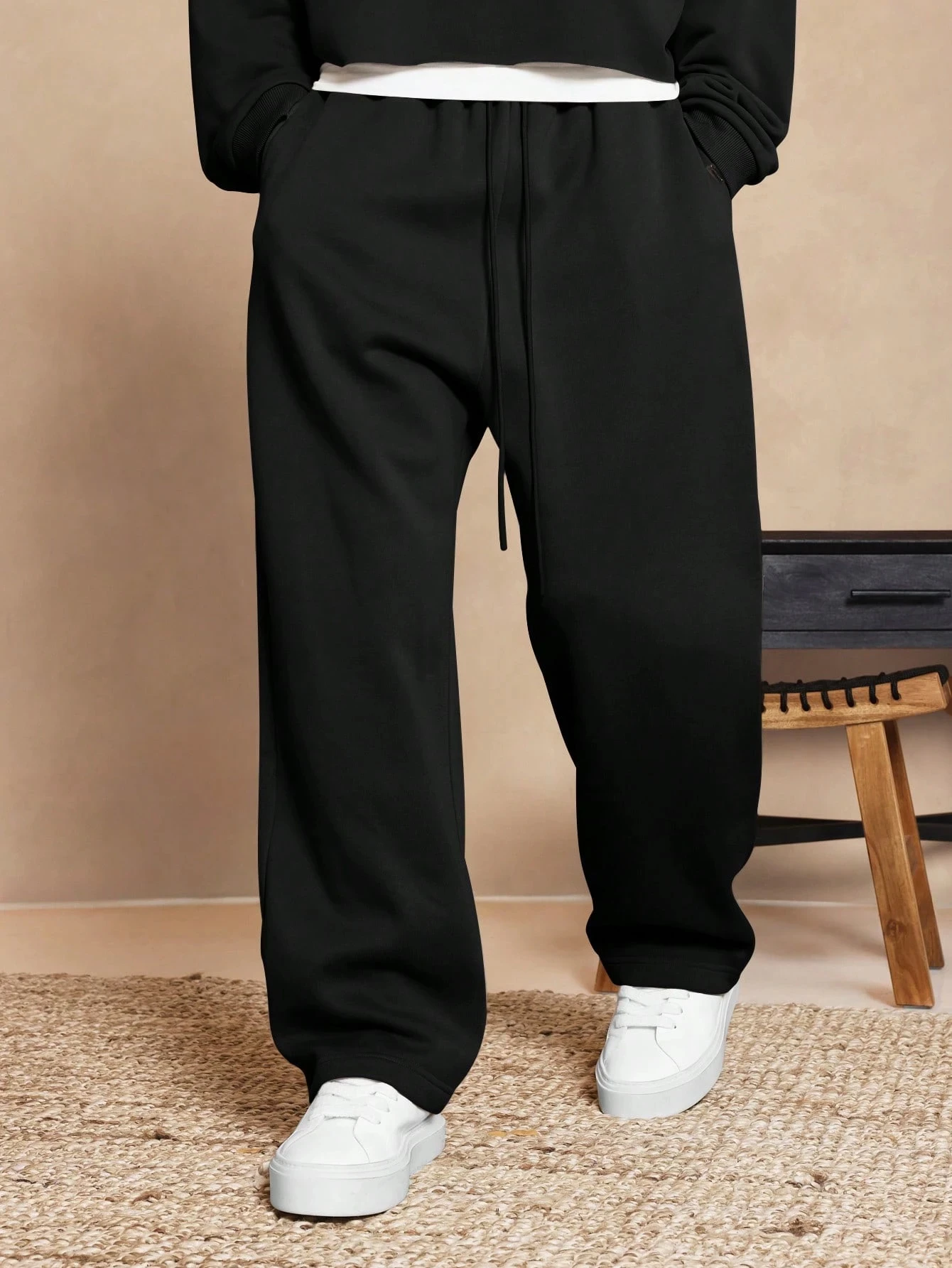 

Sports pants comfortable version elastic drawstring waistband fitness training autumn and winter new men's sports pants