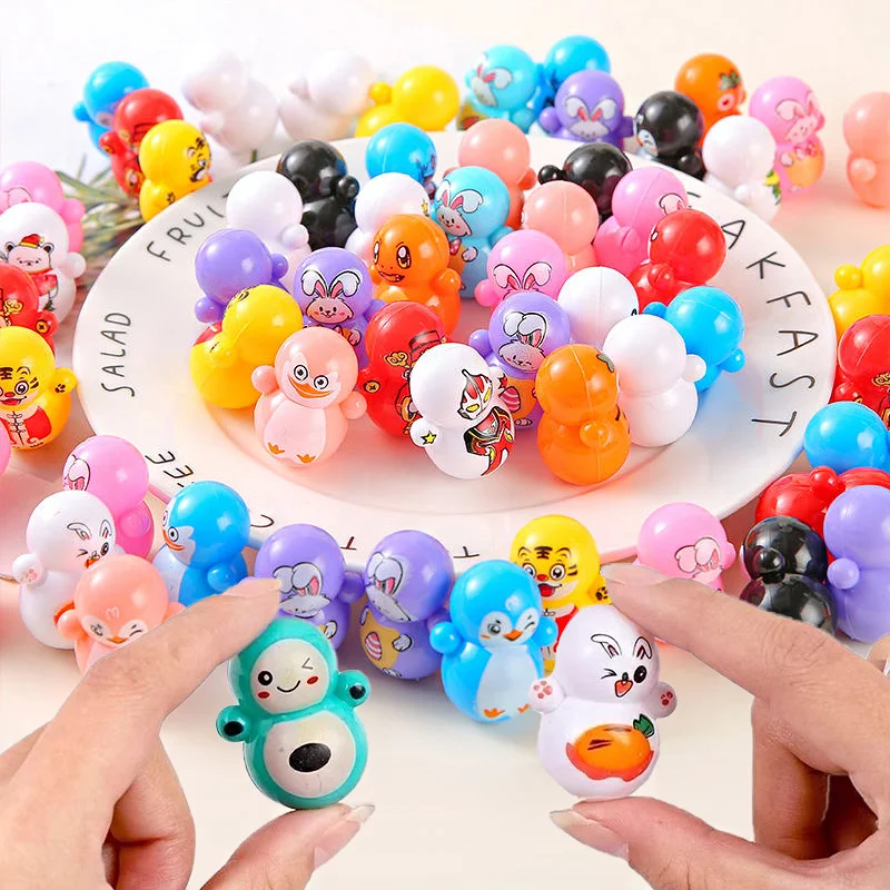 10-50 piezas Mini Juguete Antiestrés Roly-poly que nunca se cae, Regalo para fiestas de cumpleaños infantiles, Premio para compañeros de clase, Relleno para bolsas de regalos