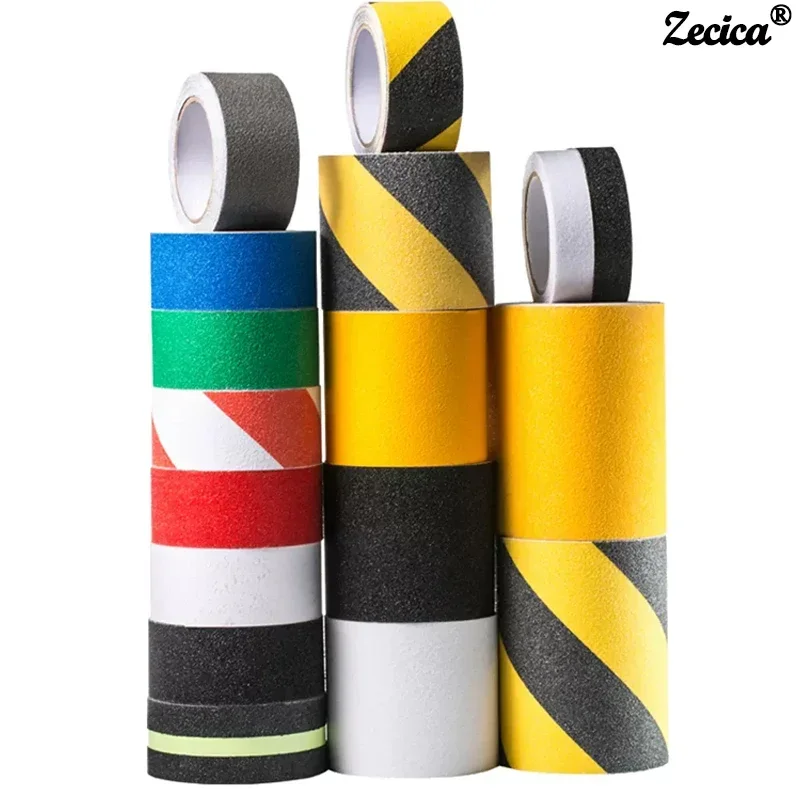 1/3/5pcs PVC Matte Tape Width 2.5/5/10cmx5m Waterproof And Wear-resistant Sandpaper Stairs PET Matte Non-slip Sticker Strip