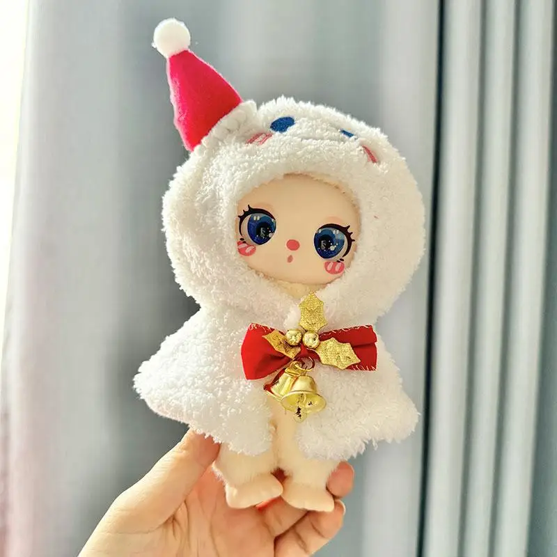 สําหรับ 16 ซม.Liila Lucky Cat จี้ตุ๊กตาสวมเสื้อผ้าเด็กตุ๊กตา Snowman Elk ผ้าคลุมไหล่น่ารักสําหรับตกแต่งคริสต์มาส