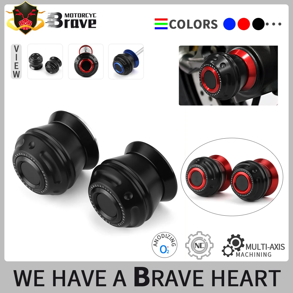 

For TMAX SX TMAX DX Tmax dx sx 2018-2024 Motorcycle Front/Rear Wheel Protector Axle Fork Crash Protect Slider