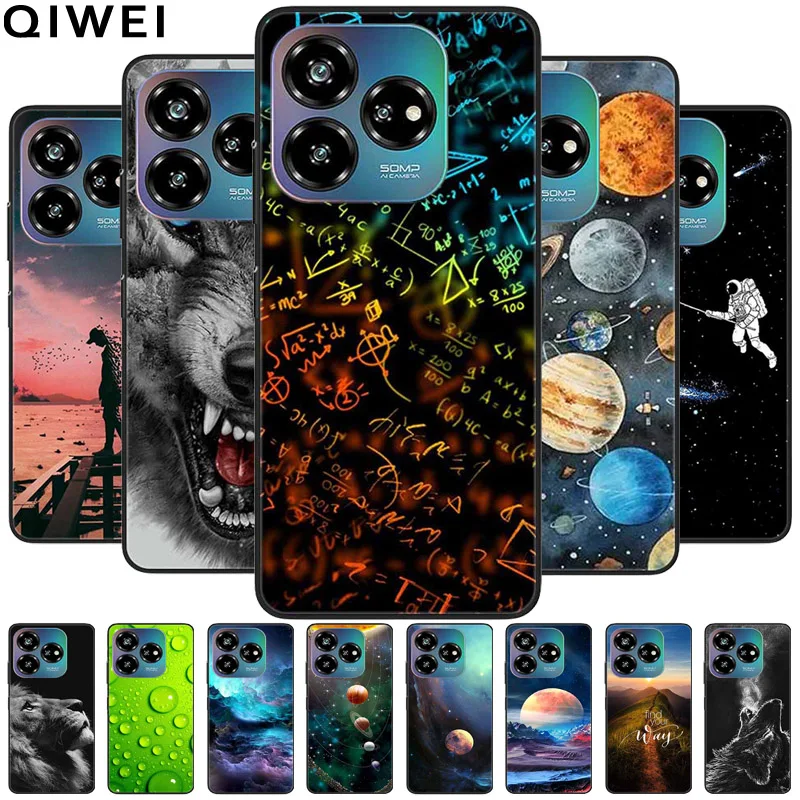 For ZTE Axon 60 Lite Case Animals Wolf Soft TPU Silicon Protector Cover for ZTE Axon60 Lite Phone Cases Capa On Axon60Lite 6.6''