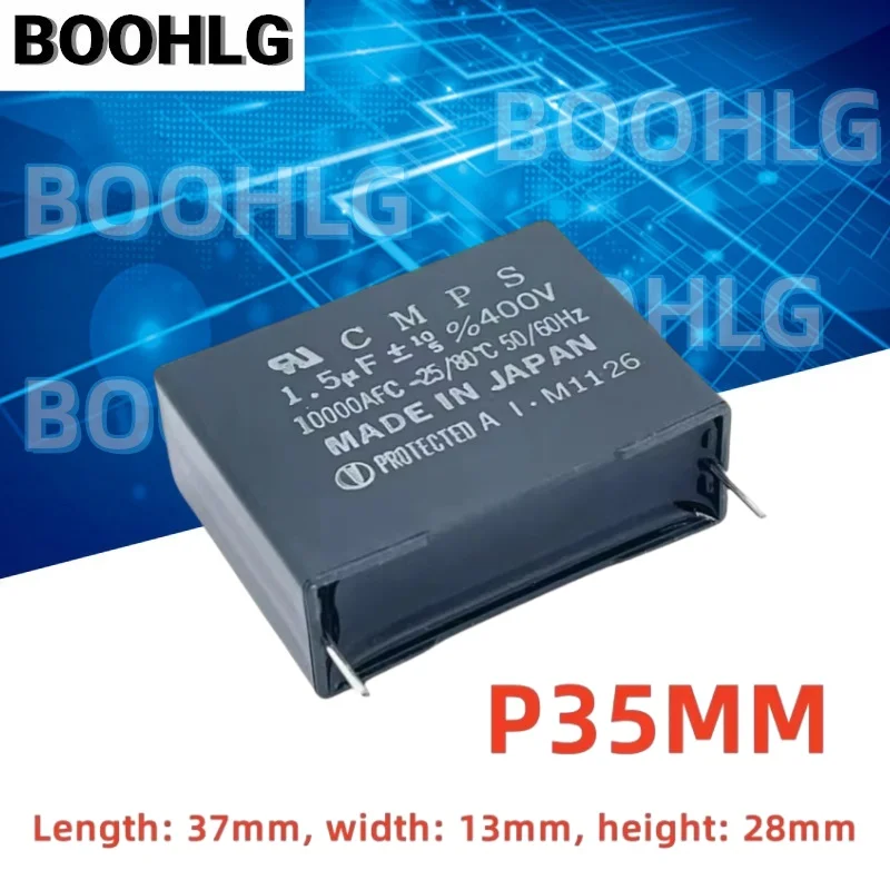 5 uds CMPS 1,5 UF 400V convertidor de frecuencia de aire acondicionado ventilador condensador de arranque del motor