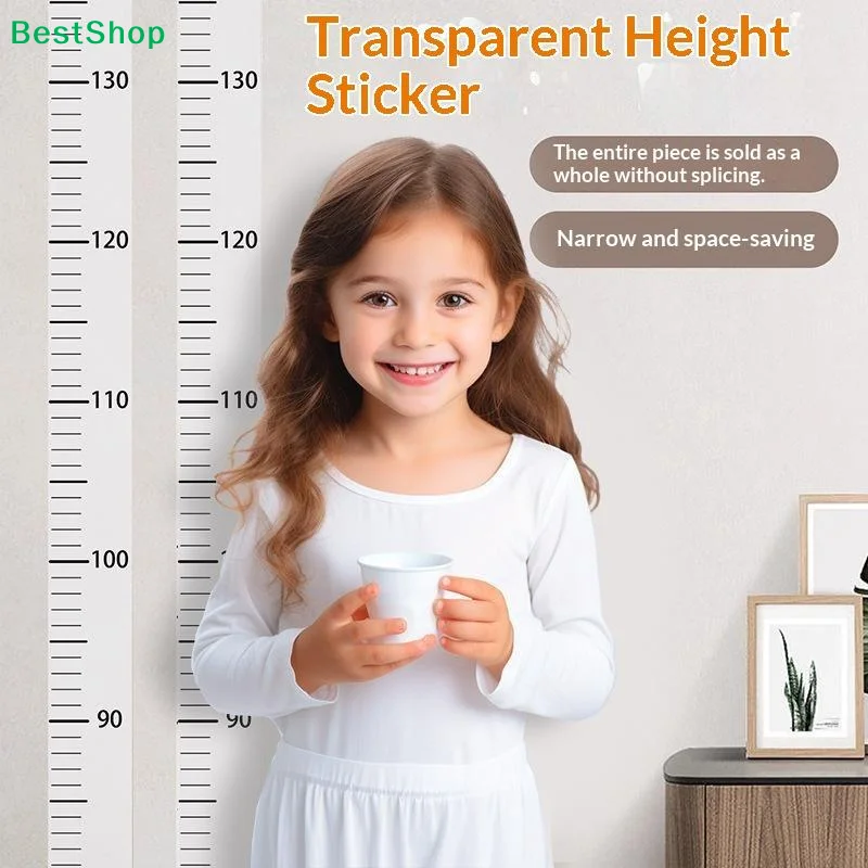 ♩Kids Height Wall Sticker Child Growth Tracker Adhesive Wall Decal Height Measuring Ruler Chart Sticker For Bedroom Wall Decor