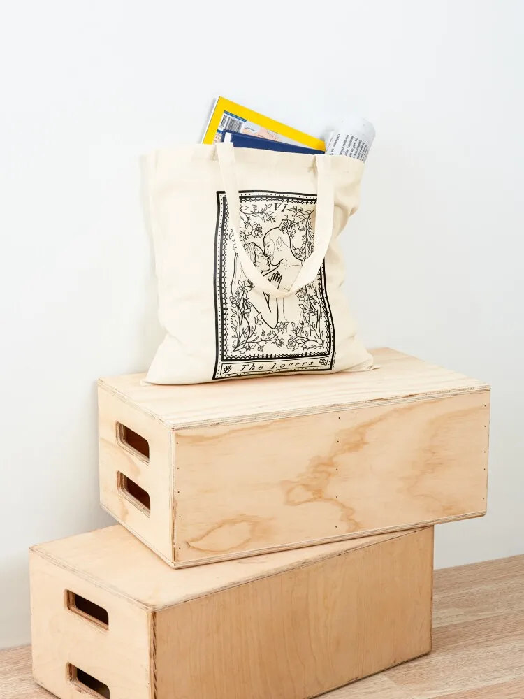 The Lovers Tarot Card pt 2 Tote Bag Shopper حقيبة رائعة حقائب نسائية 2025 حقيبة قماش للنساء