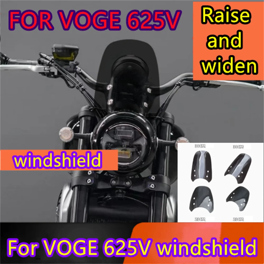 

For KOVE 625V modified high-raised windshield and widened front windshield glass accessories