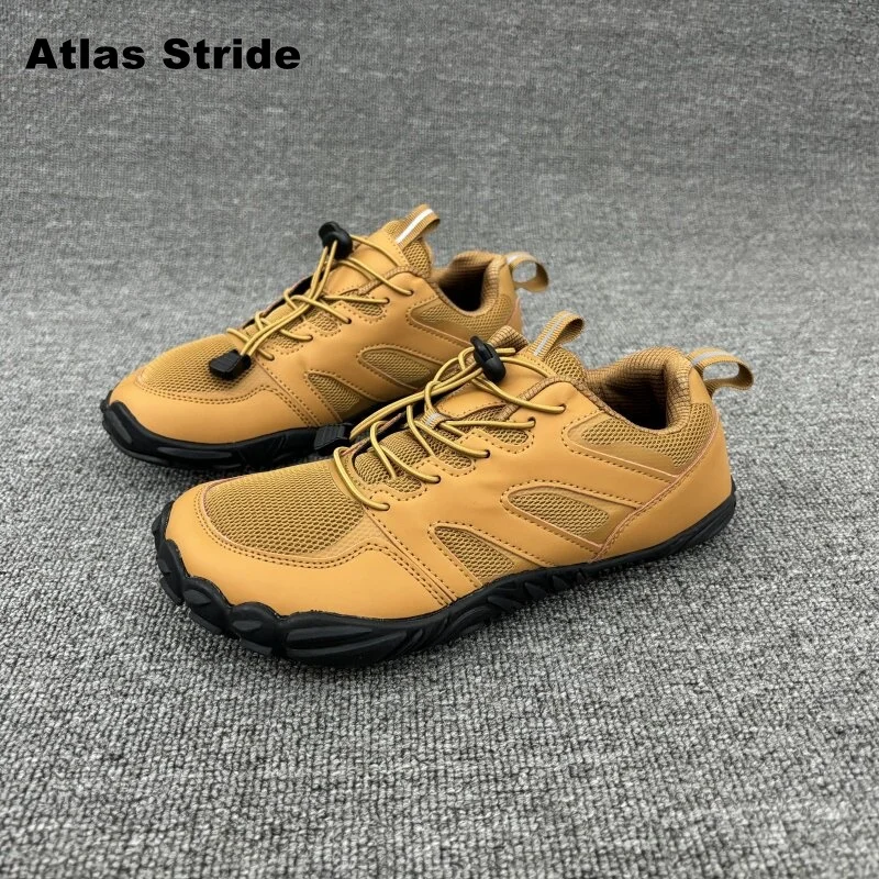 

Men's Mesh Hiking Shoes Quick-Dry Drawstring Closure Non-Slip Outsole Breathable Casual Outdoor Walking Lightweight Trail Shoes