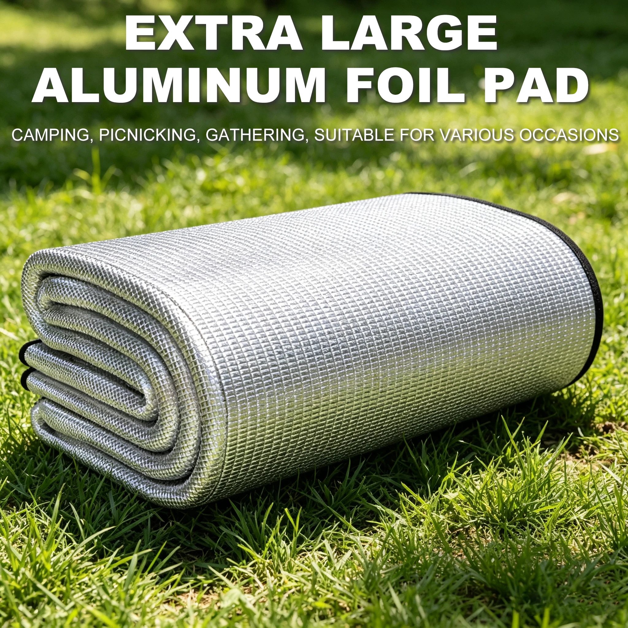 Outdoor-Camping-Schaumstoff-Folien-Picknickmatte EVA Aluminium-Isolierung Strand-Schlafmatte Tragbare Wärmereflektierende Zeltbodenmatte