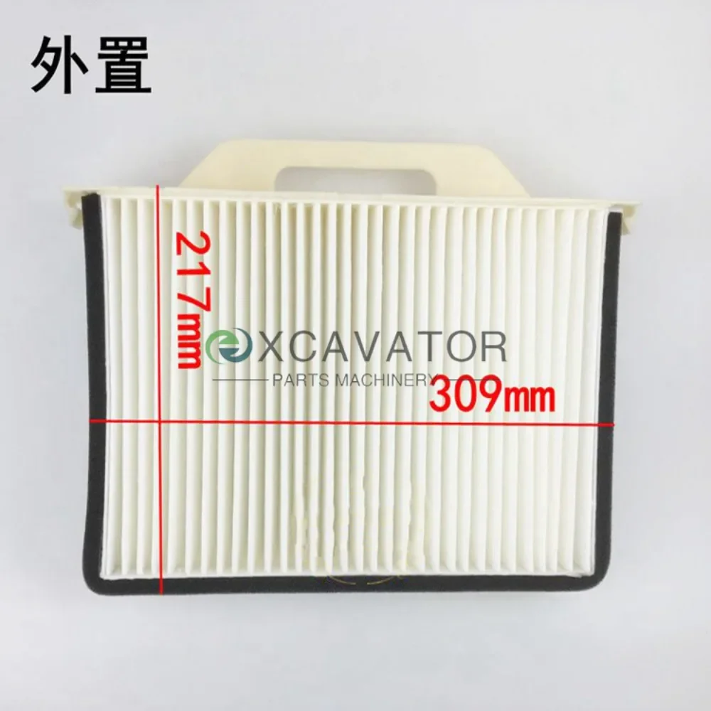 For Hitachi Excavator Air Conditioning Filter Element ZAX/EX200 210 240 250-5/6 Internal and External Filter Grid Filter