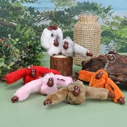 Cute Plush Monkey Keychain Gorilla Backpack Pendant Long Arm Animal Bag Pendants Key Ring Decoration Adult Child Birthday Gifts