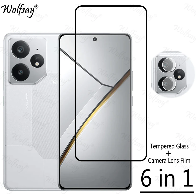 Full Cover Tempered Glass For Realme Neo 7 Screen Protector Realme Neo 7 Camera Lens Film Glass For Realme Neo 7 Glass 6.78 inch