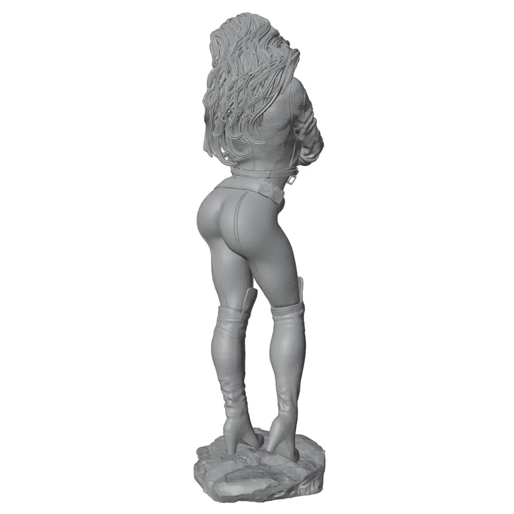 Figura resina 1/24 mujer guerrera – Kit 75 mm para pintar - imagen 5