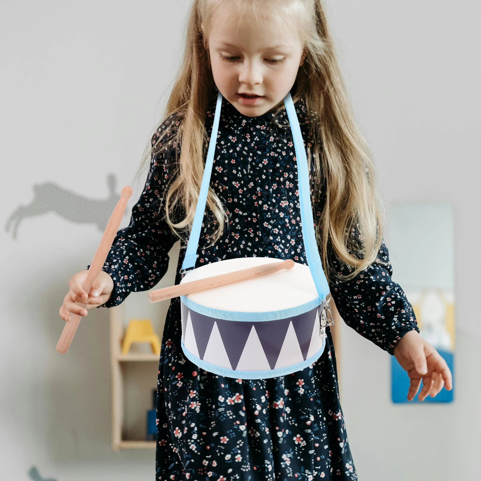

Children's Instruments Wood Snare Drum Musical Toys Kids Drum Set Percussion Instruments Toddler Hand Brain Coordination