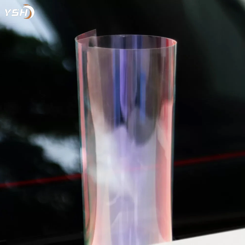 

Chameleon Tint 70% VLT Sunset Red Yellow Chameleon Tint Nano Ceramic Solar Colored Sunset Car Windscreen Chameleon Tint Film