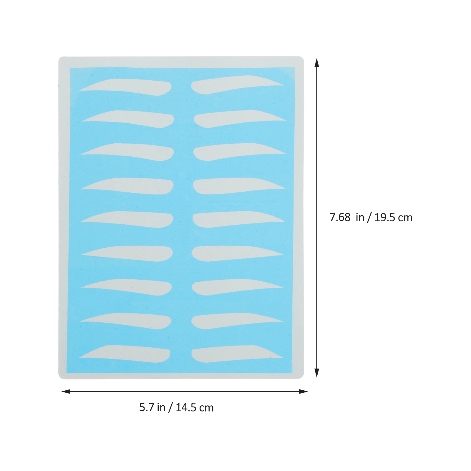 

8Pairs Eyebrow Practice Training Skin Highly Durable Silicone Stencil Reusable Eyebrow Makeup Tool for Tattoo Skills Improvement