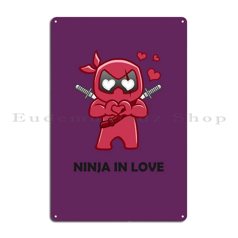 Party Ninja Fan Shirt Metal Plaque Poster Club Bar Pub Cinema Printed Plaques Tin Sign Poster