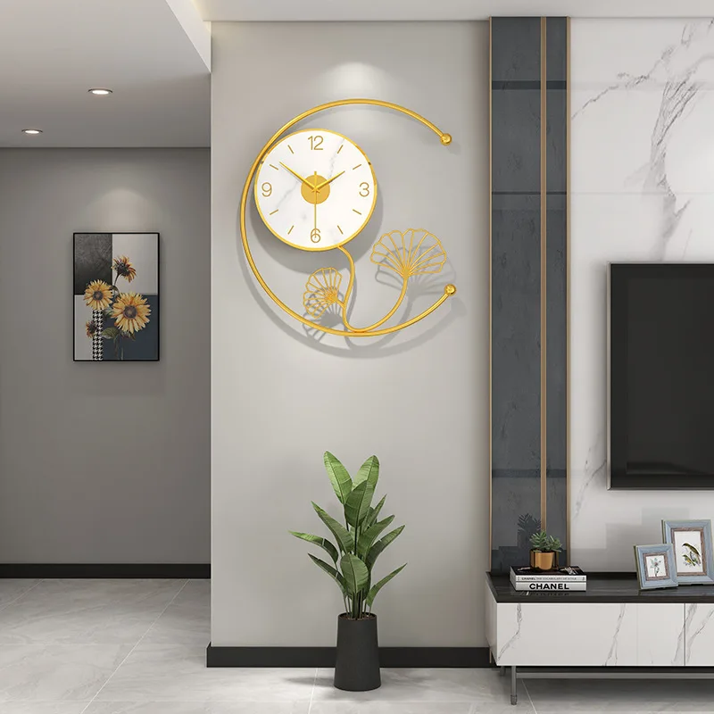 High-end Fashion Mute Wall Clock Home Decoration Modern Design Clock Restaurant Hotel Creative Wall Decoration