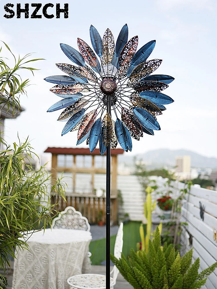 solar-windmill-garden-decor-light-outdoor-spinner-weather-vane-ornament