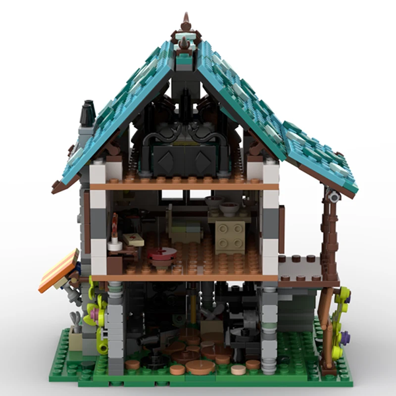 714PCS MOC-239963 Medieval Blacksmith House Street View Series Model Building Blocks Bricks Assembly Toy Adult Children Gift