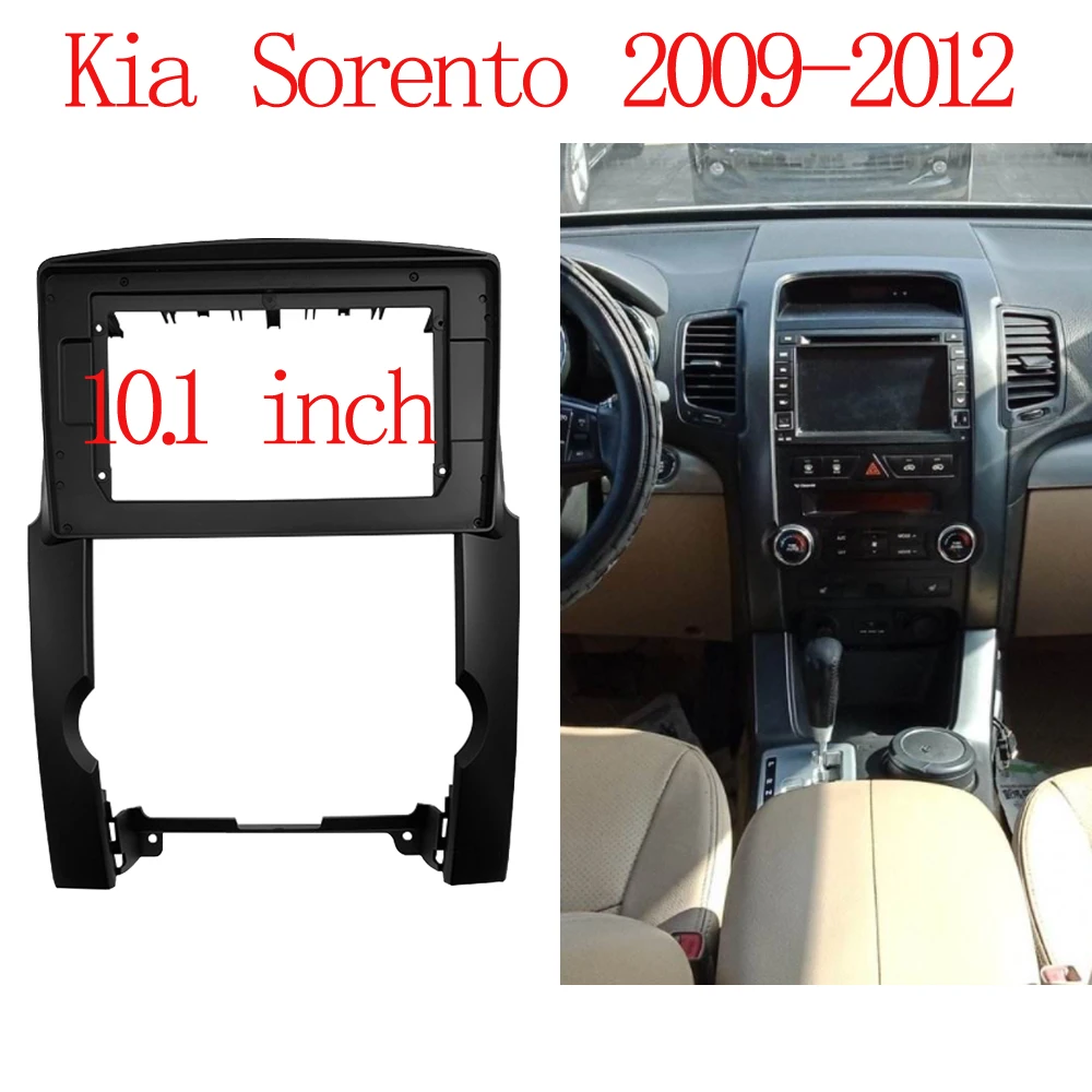 2 din Auto 9/10,1 Zoll Großbild-Blenden rahmen adapter für Kia Sorento 2014-2018 2din Dash Audio Fitting Panel Frame Kit