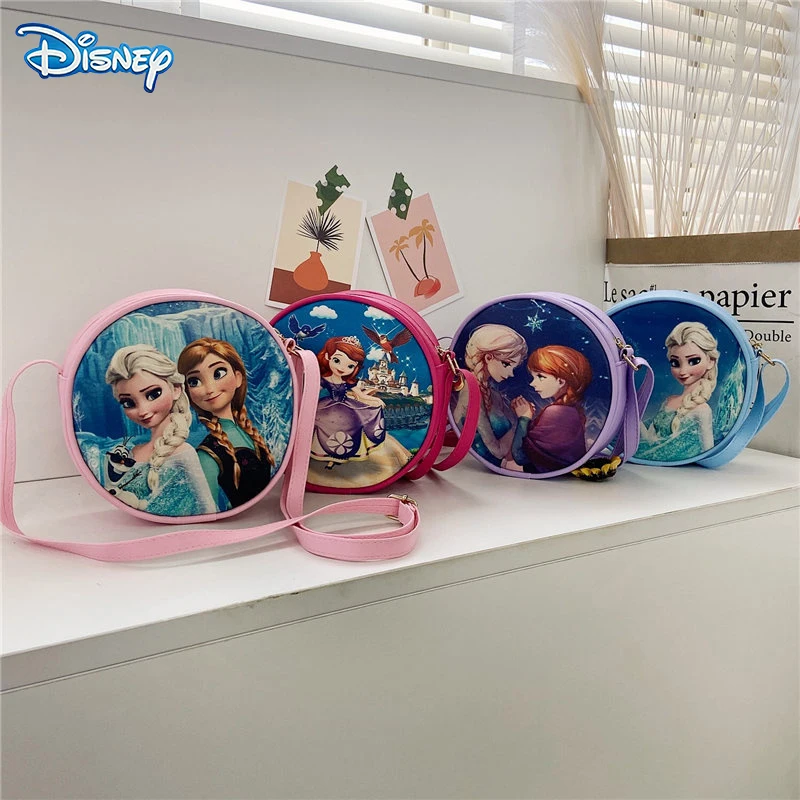 Disney Frozen 2 Anna Elsa Backpack Cartoon Waterproof Pu Bags Messenger Bag Shoulder Bag Baby Girl Schoolbag For Girls Children