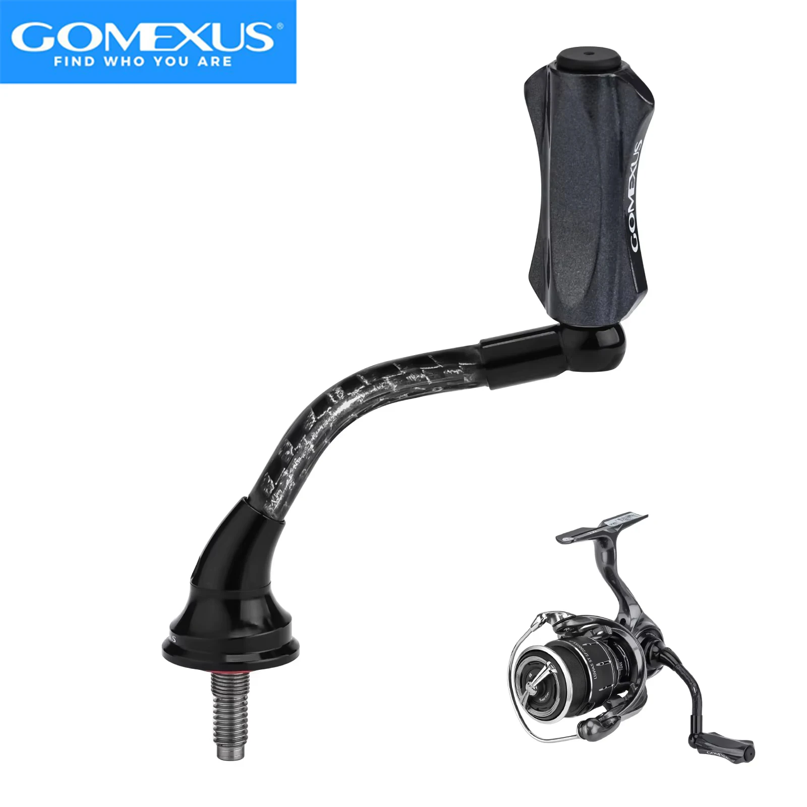gomexus-35mm-single-handle-with-18mm-knob-for-daiwa-exist-airity-luvias-lt-1000-2000-light-game-reel