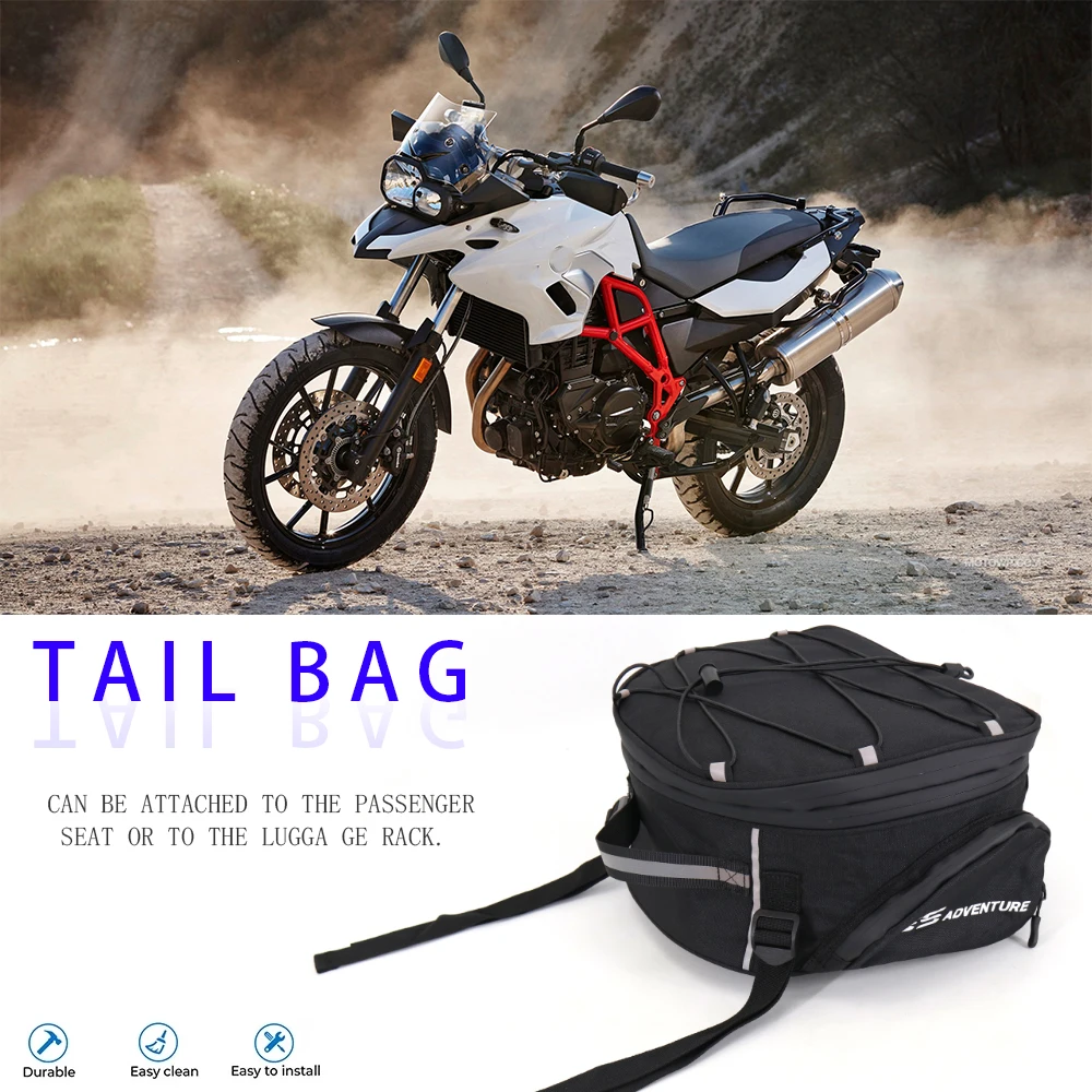 NEW For BMW F650GS F700GS F800GS F800R F850GS F900R F 900 XR Motorcycle Bags Saddlebag Tailbag Tail Bag Top Bags