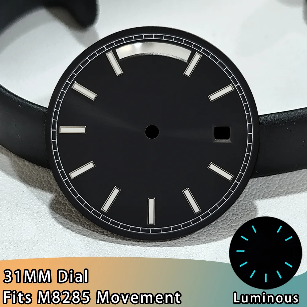 

31mm Dial Fits M8285 Movement Watch Dial M8285 Dial Luminous Dial Double Calendar Watch Dial Accessories 31mm M8285 Dial