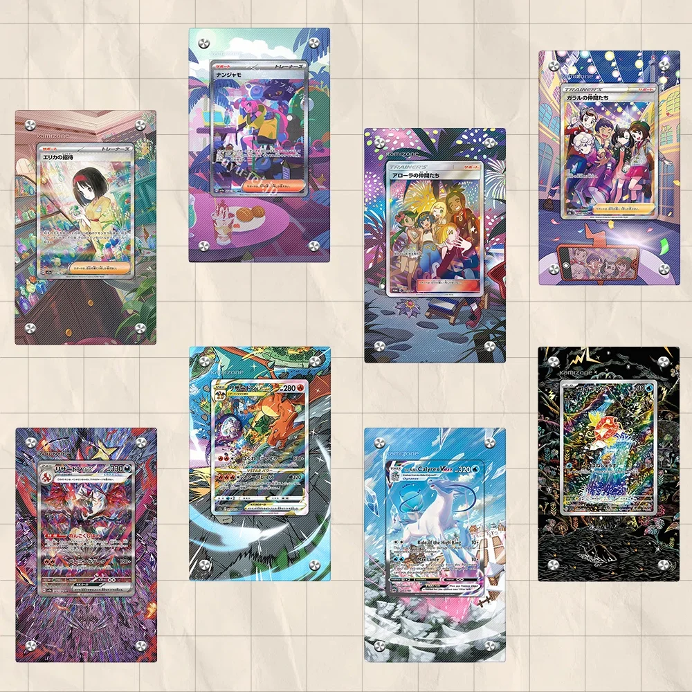 

For Anime Pokemon Ptcg Magikarp Akari Elesa Korrina Cheryl Erika Acrylic Protective Card Display Case Festival Gift Ornament