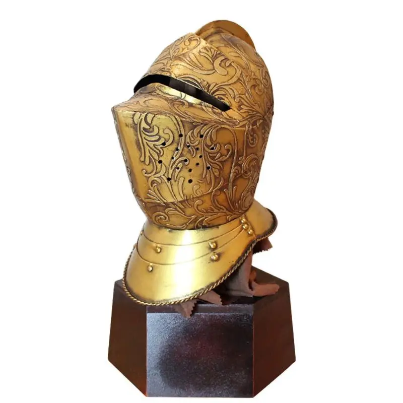 

European Medieval Luxury Helmet, Gorgeous Armor, Bar Net, Coffee Restaurant, Lobes, Ornaments, Decorations, decorated Desktop