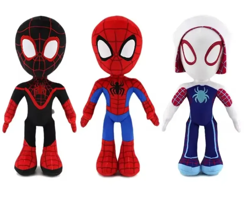 27-30 Cm Anime Avengers Spiderman Knuffels In De Spider-Vers Gwen Peter Parker Noir Poppen Zachte knuffel Voor Kinderen Geschenken