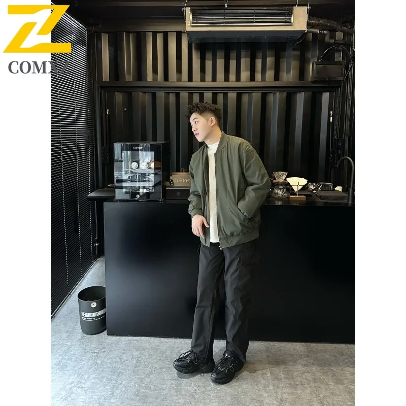 

Мужская куртка с бейсбольным воротником, спортивное пальто на открытом воздухе, весенне-осенняя повседневная легкая водонепроницаемая тренировочная дышащая ветровка