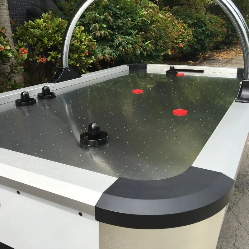 Desktop air-supported ball hockey table with anti-scratch surface, suitable for standing use, foldable for adults, standard size