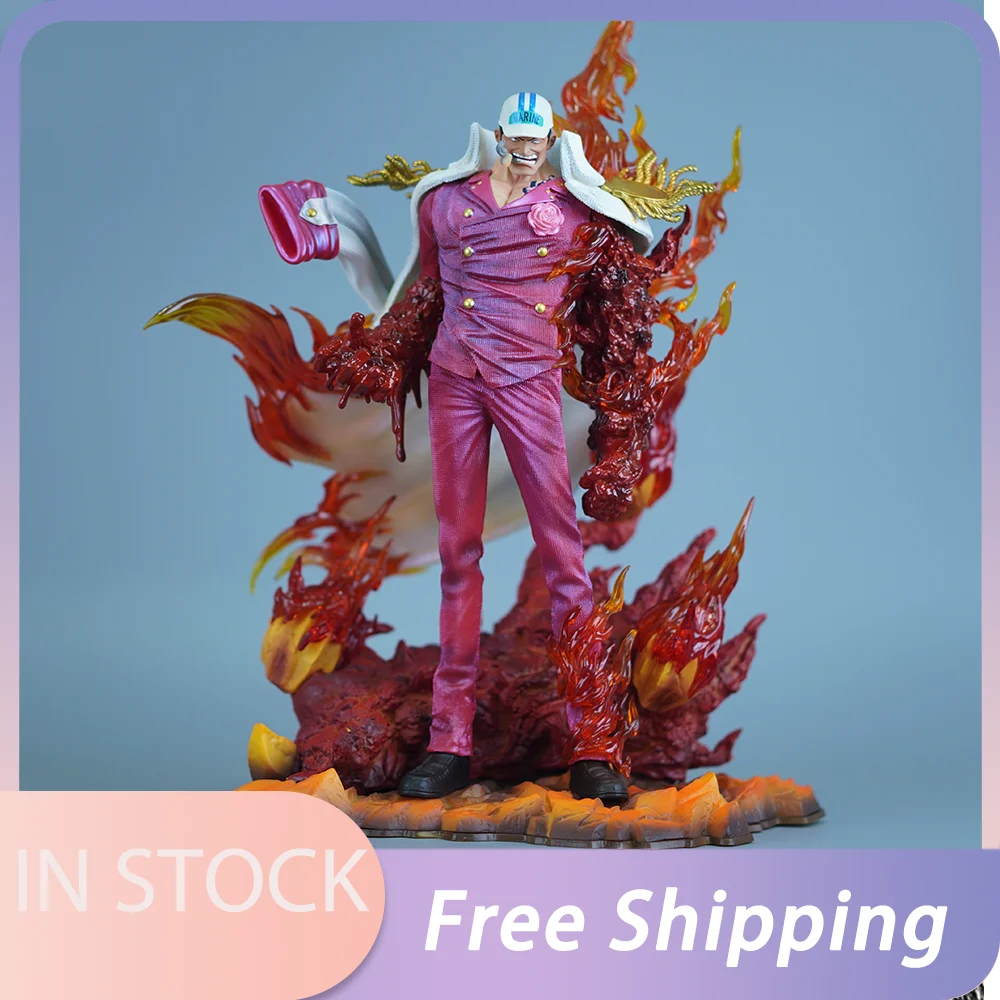 

34cm Anime One Piece Figure Sakazuki Figures Emit Light Statue Pvc Model Doll Collection Desk Decoration Kids Toy Birthday Gifts