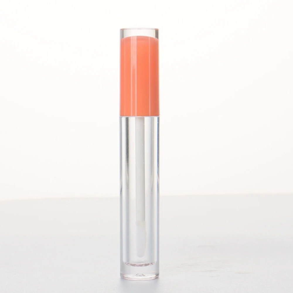 Contenedor vacío de Material ligero de forma redonda, tubo de brillo de labios, botella transparente de diseño transparente para hacer brillo de labios DIY, maquillaje