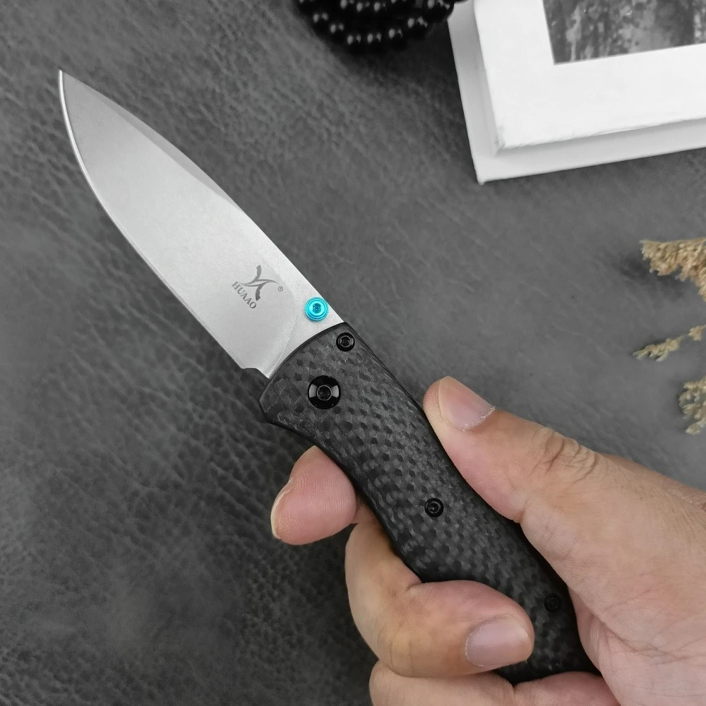 

Складной нож для активного отдыха 535: портативный, с клинком D2 и рукоятью из карбонового волокна – незаменимый инструмент для выживания и охоты