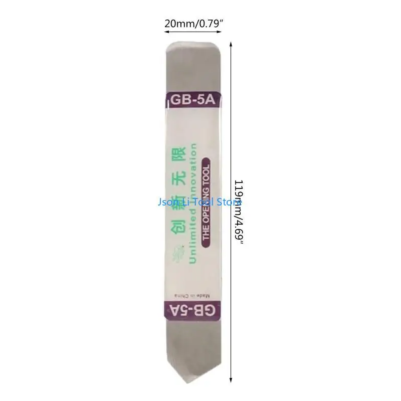 Y08d 5pcs Metallstangenöffner Mobiltelefontisch Bildschirm Flacher Spudger Soft Dünn Öffnung Pry Tool für die Reparatur Geräte
