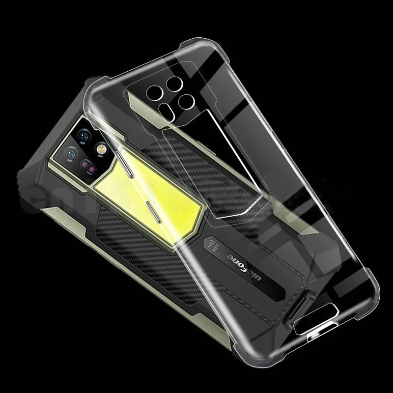 2 in 1 Tempered Glass For Ulefone Armor 24 Case Silicone Soft TPU Transaprent Phone Cover For Ulefone Armor 24 Screen Protector