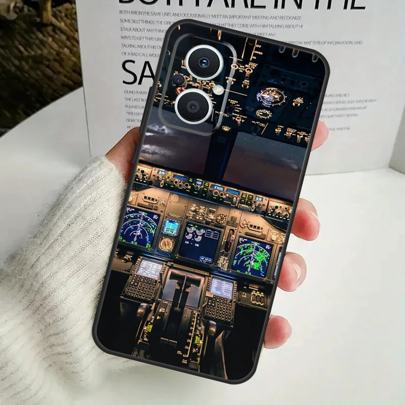Flight Instruments Phone Case For OPPO Reno 8 7 Lite 8T 11 12 13 14 15 F 10 Pro OPPO Find X8 X6 X5 X9 Pro Cover