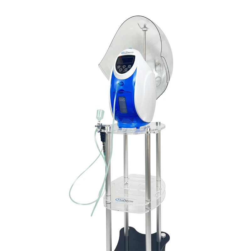 O2toDerm 95% pur oxygène O2toderm oxygène masque Facial dôme thérapie Infusion d'oxygène Machine faciale avec dôme O2toderm