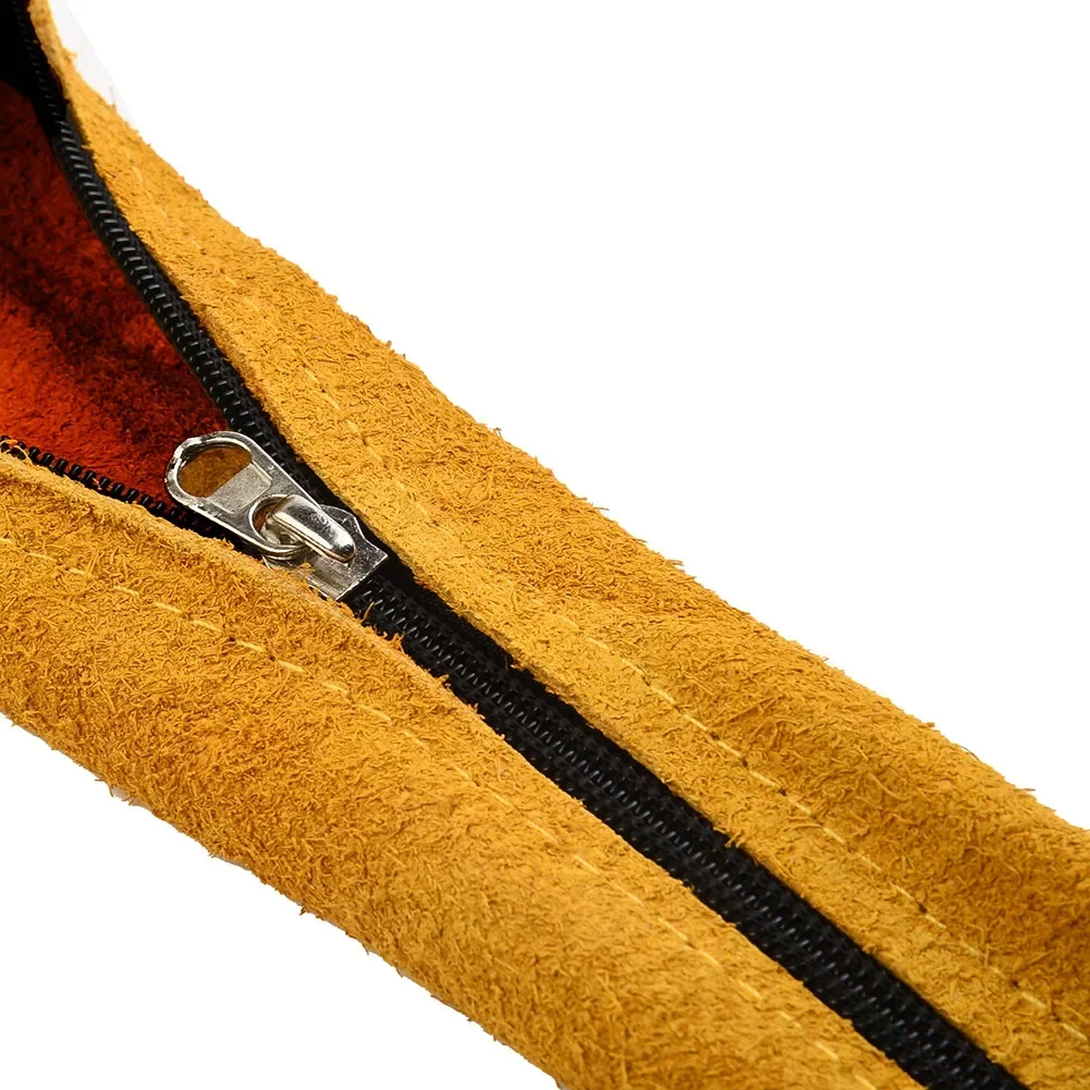 

TIG Mig Torch Cable Hose Yellow 23' Long 4" Wide Accessories Cowhide Leather Equipment Metalworking Protecting